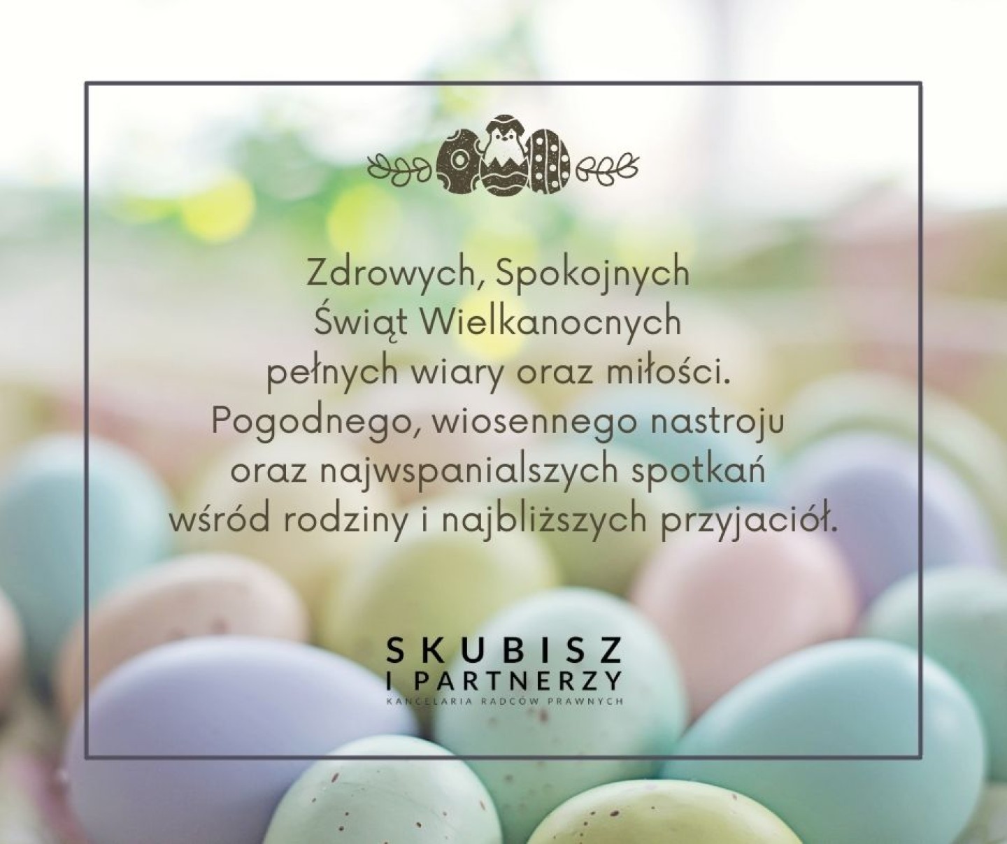 Pastelowe wielkanocne życzenia (Wpis na Facebooku)